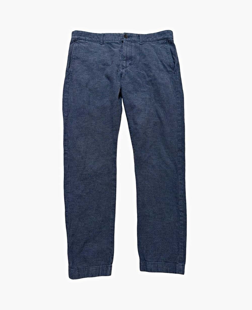J.CREW Blue Twill Chino Pants Men’s 33 Slim Stretch Flat Front Straight